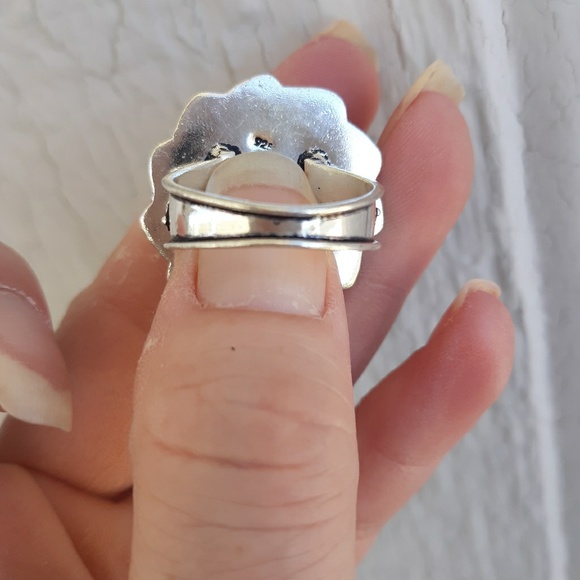 New Dichoric Glass 925 Silver Ring. - Picture 8 of 8